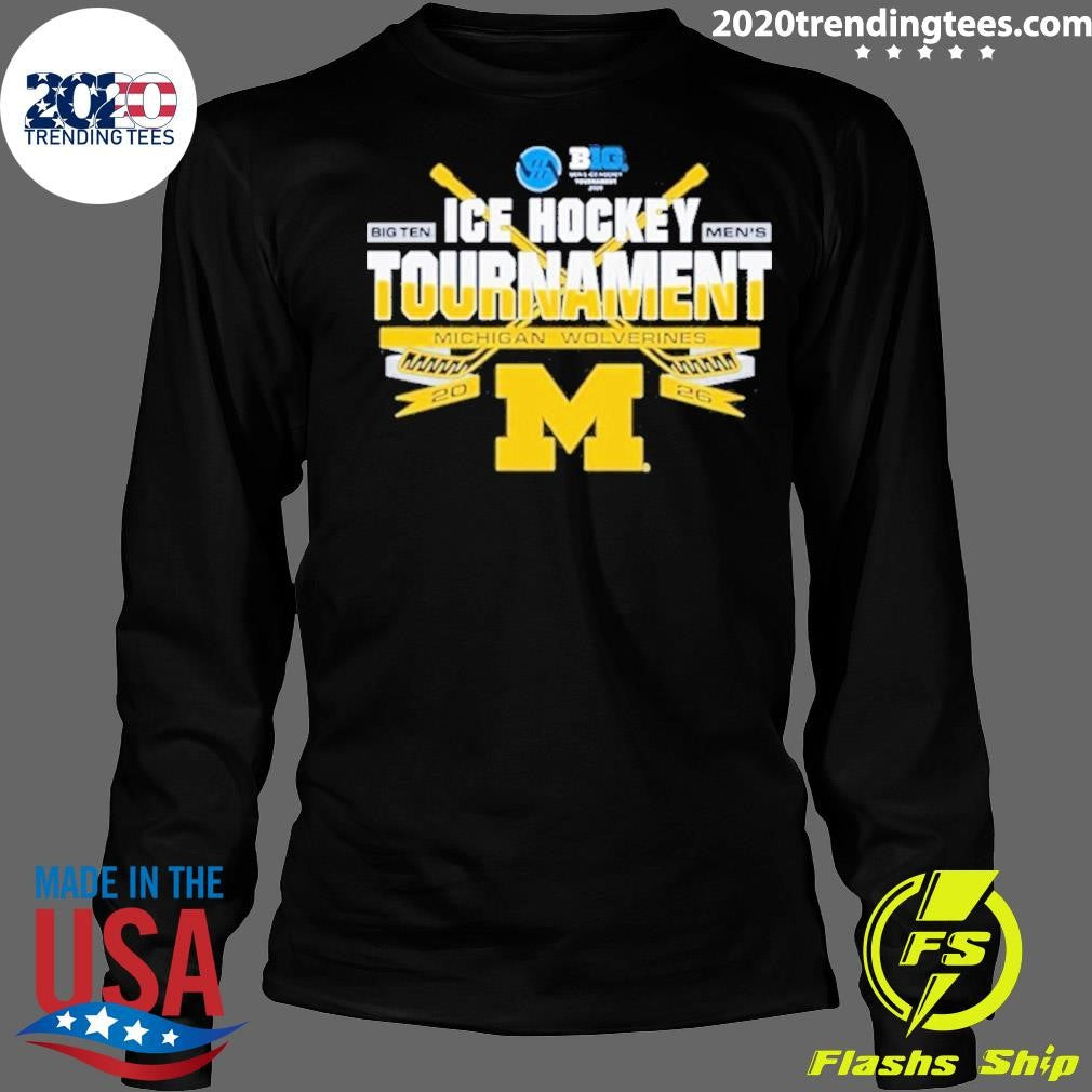 Michigan Wolverines 2026 Big Ten Ice Hockey Championship Participant Shirt