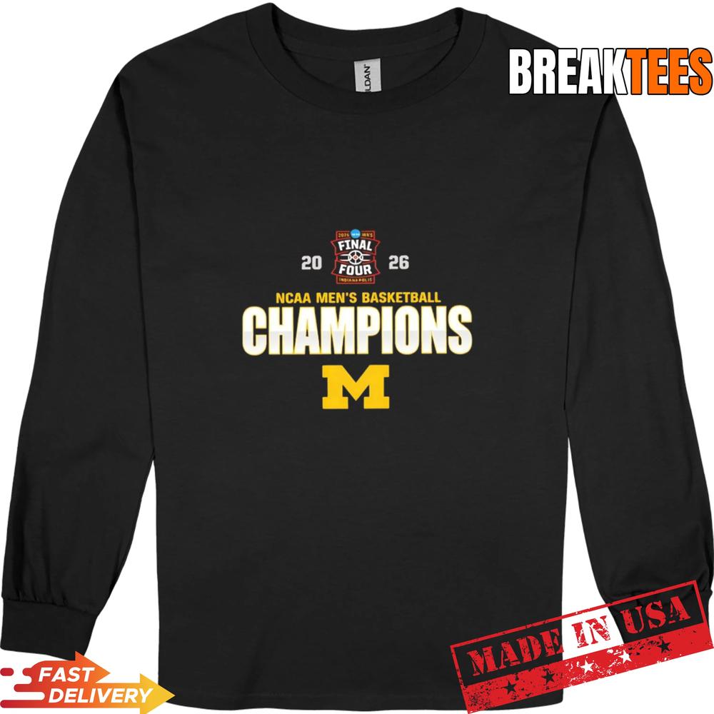 Michigan Wolverines 2026 NCAA Basketball Champions Indianapolis T-Shirt