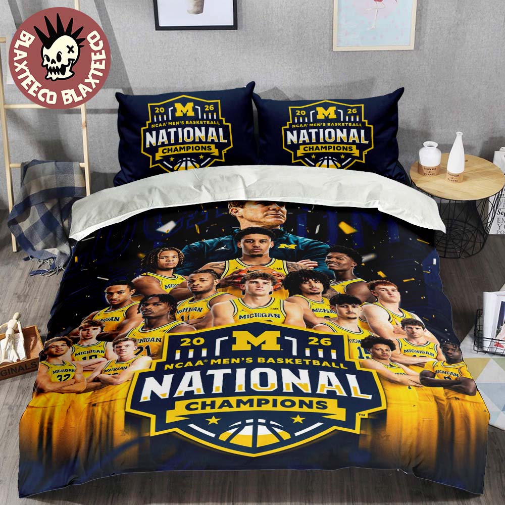Michigan Wolverines 2026 NCAA Men’s Basketball National Champions Bedding Set