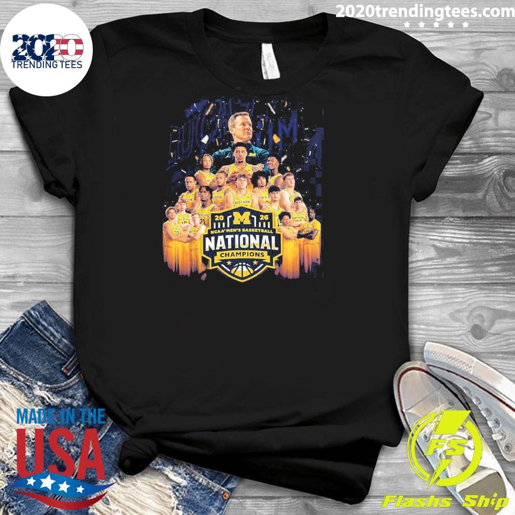 Michigan Wolverines 2026 NCAA Men’s Basketball National Champions Team Members Shirt