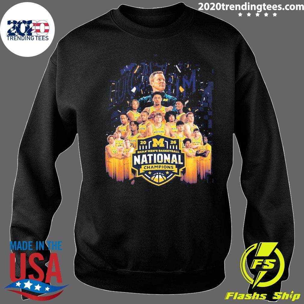 Michigan Wolverines 2026 NCAA Men’s Basketball National Champions Team Members Shirt