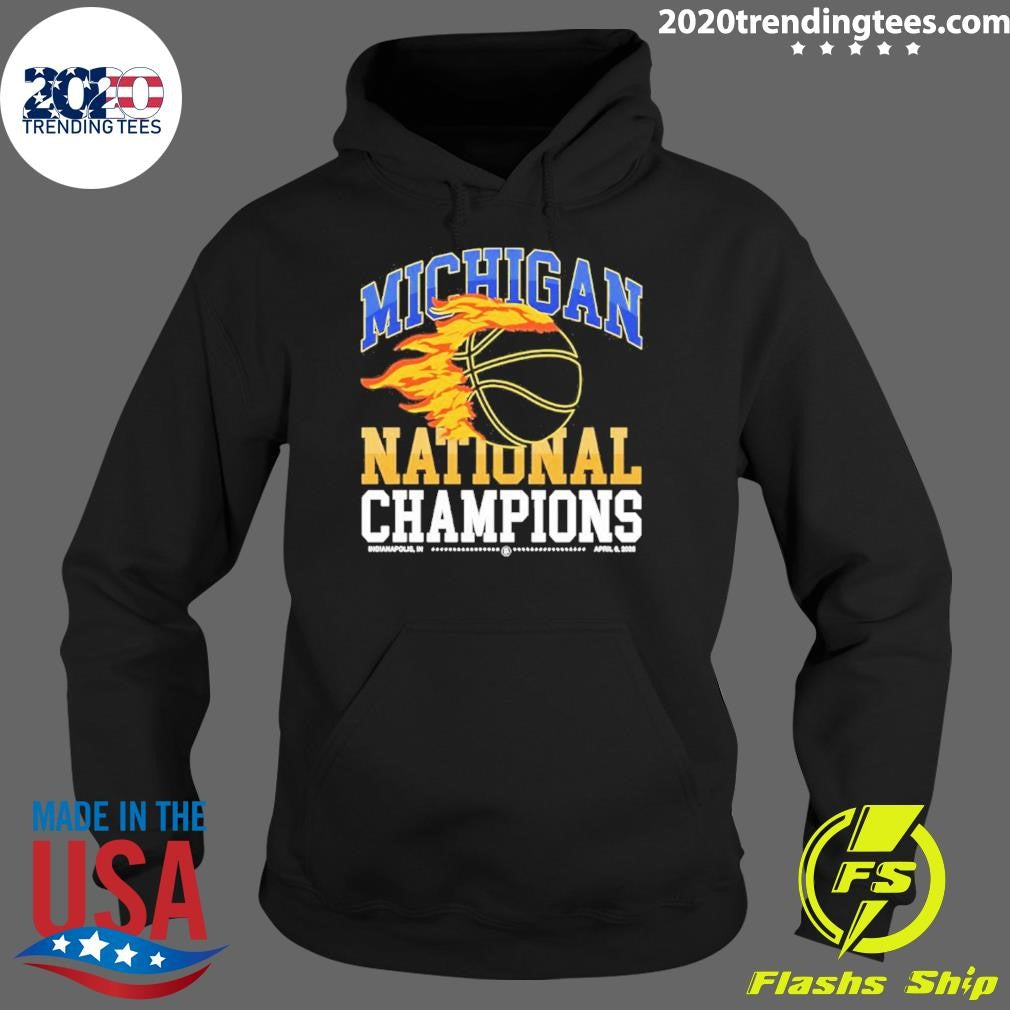 Michigan Wolverines 2026 Nationa Champions Flames Shirt