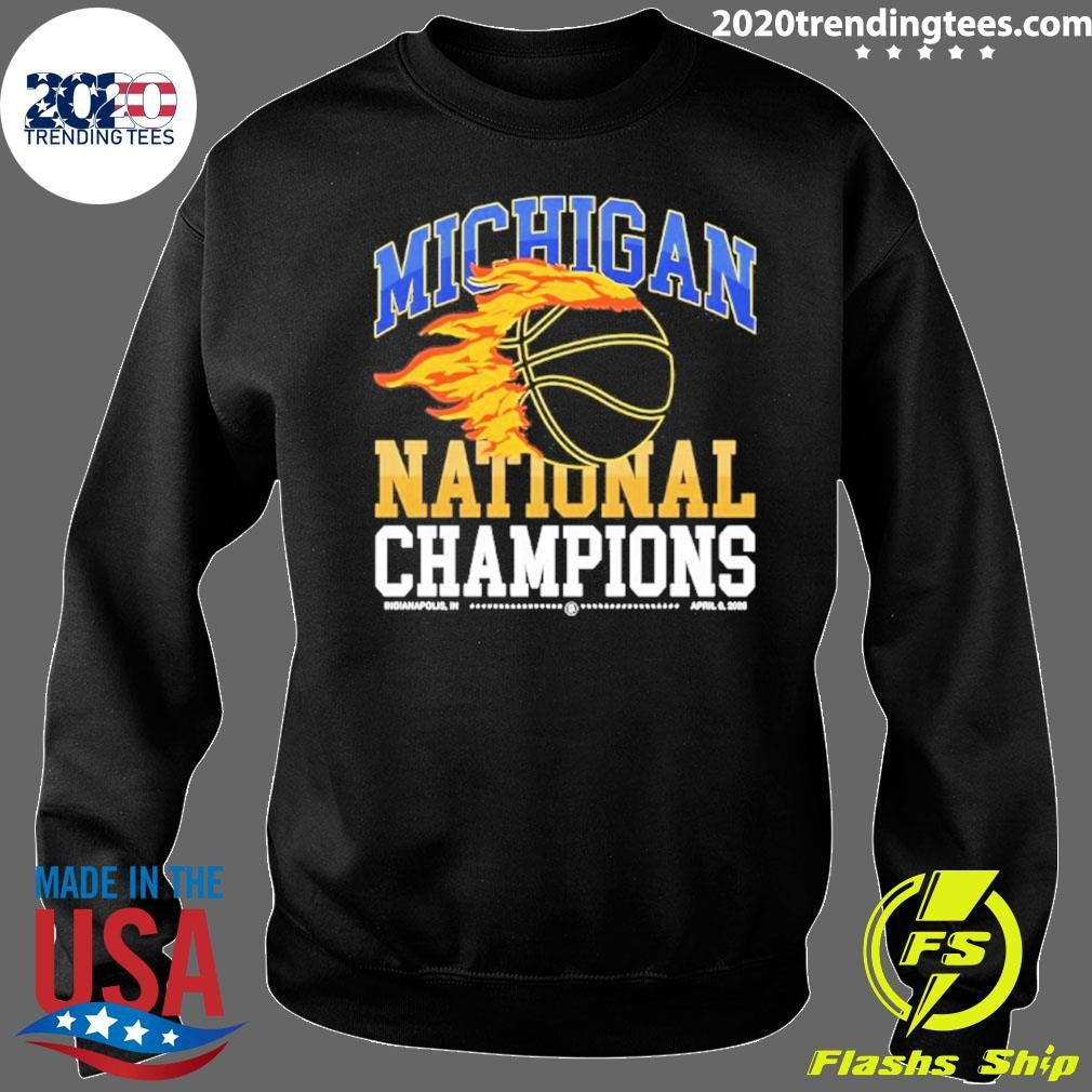 Michigan Wolverines 2026 Nationa Champions Flames Shirt
