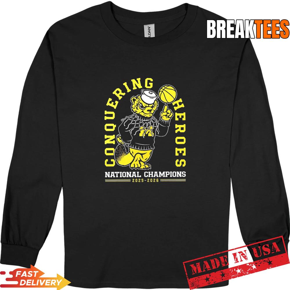 Michigan Wolverines 2026 National Champions basketball fire T-Shirt
