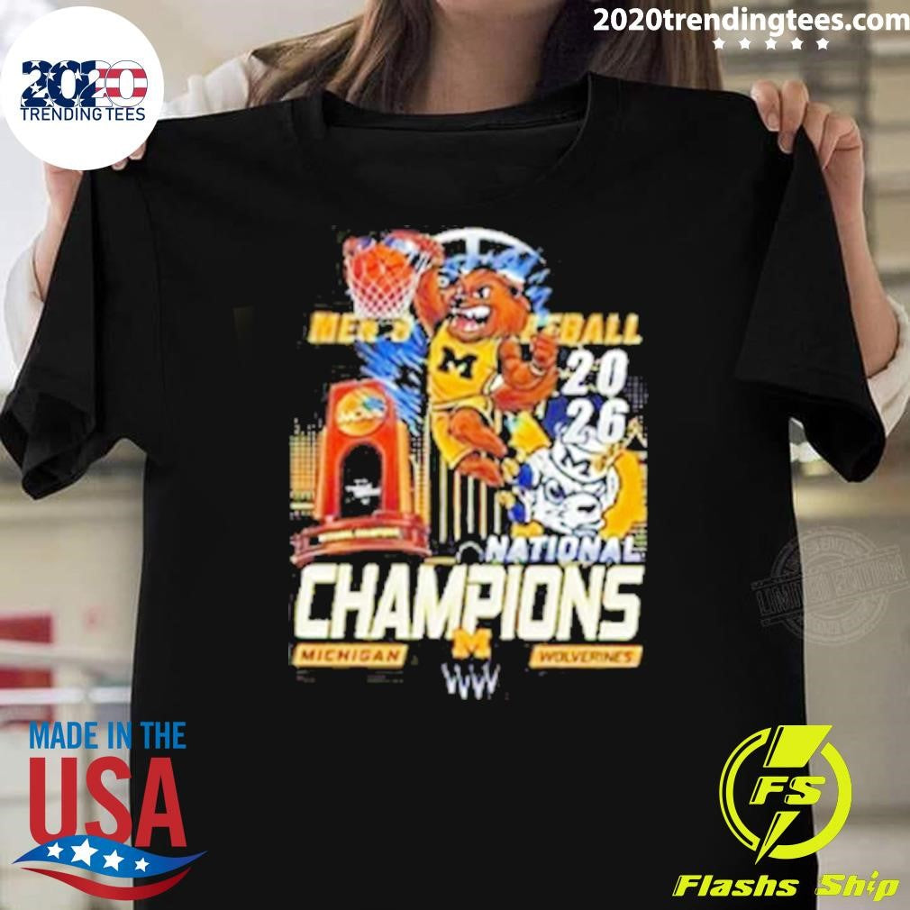 Michigan Wolverines 2026 Ncaa Basketball National Champions Shirt