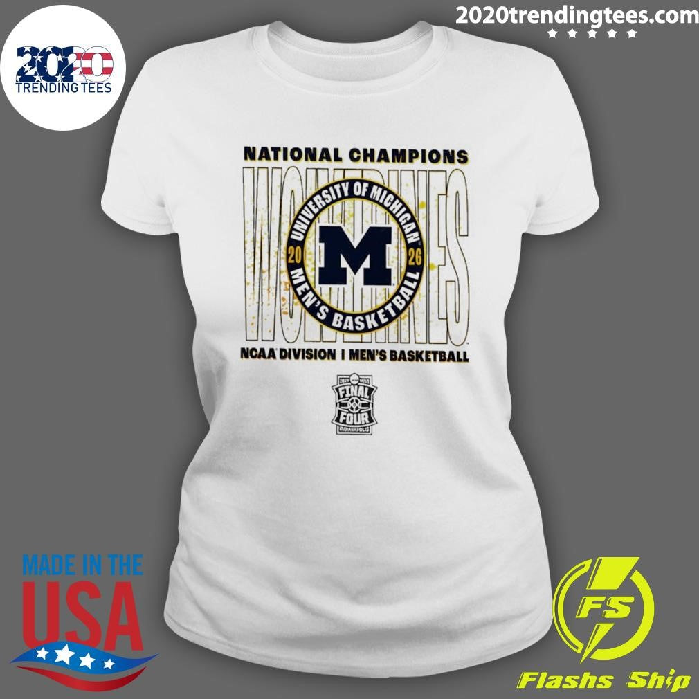 Michigan Wolverines 2026 Ncaa Division I Men’s Basketball National Champions Spin Move Shirt