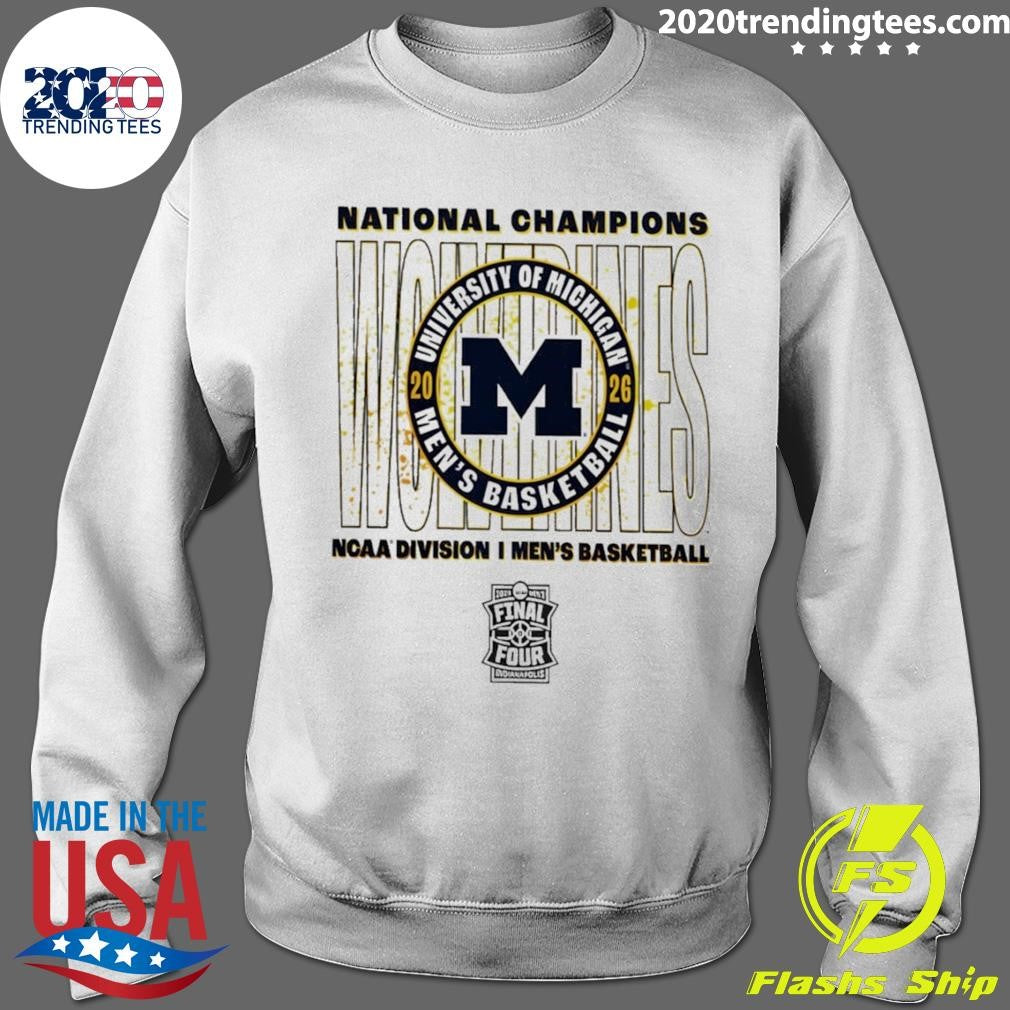 Michigan Wolverines 2026 Ncaa Division I Men’s Basketball National Champions Spin Move Shirt