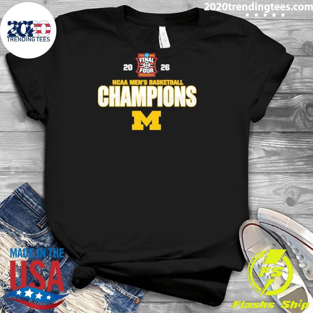 Michigan Wolverines 2026 Ncaa Men’s Basketball Champions Indianapolis Shirt
