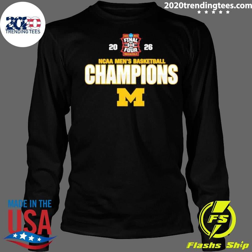 Michigan Wolverines 2026 Ncaa Men’s Basketball Champions Indianapolis Shirt