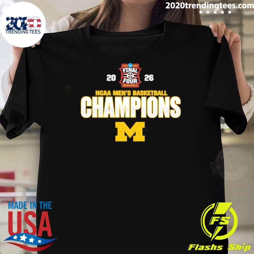 Michigan Wolverines 2026 Ncaa Men’s Basketball Champions Indianapolis Shirt