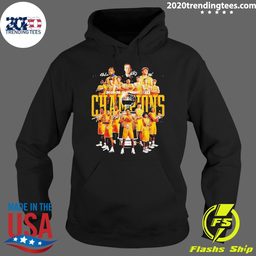Michigan Wolverines 2026 Ncaa Men’s Basketball Champions Signatures Shirt