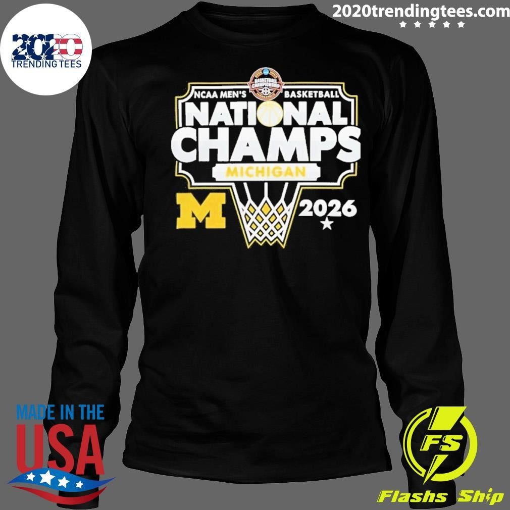 Michigan Wolverines 2026 Ncaa Men’s Basketball National Champions Shirt