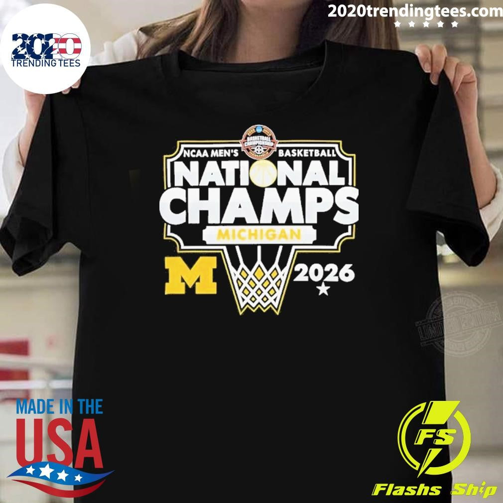 Michigan Wolverines 2026 Ncaa Men’s Basketball National Champions Shirt