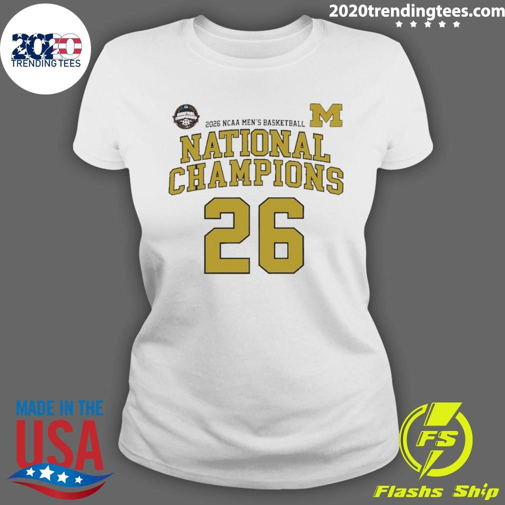 Michigan Wolverines 2026 Ncaa Men’s Basketball National Championship Shirt