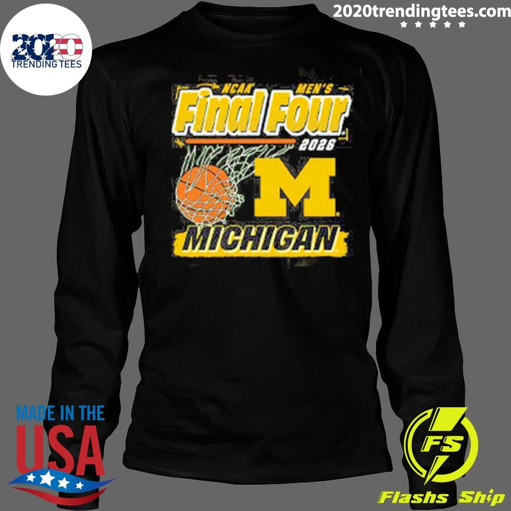 Michigan Wolverines Basketball Final Four Ball Shirt