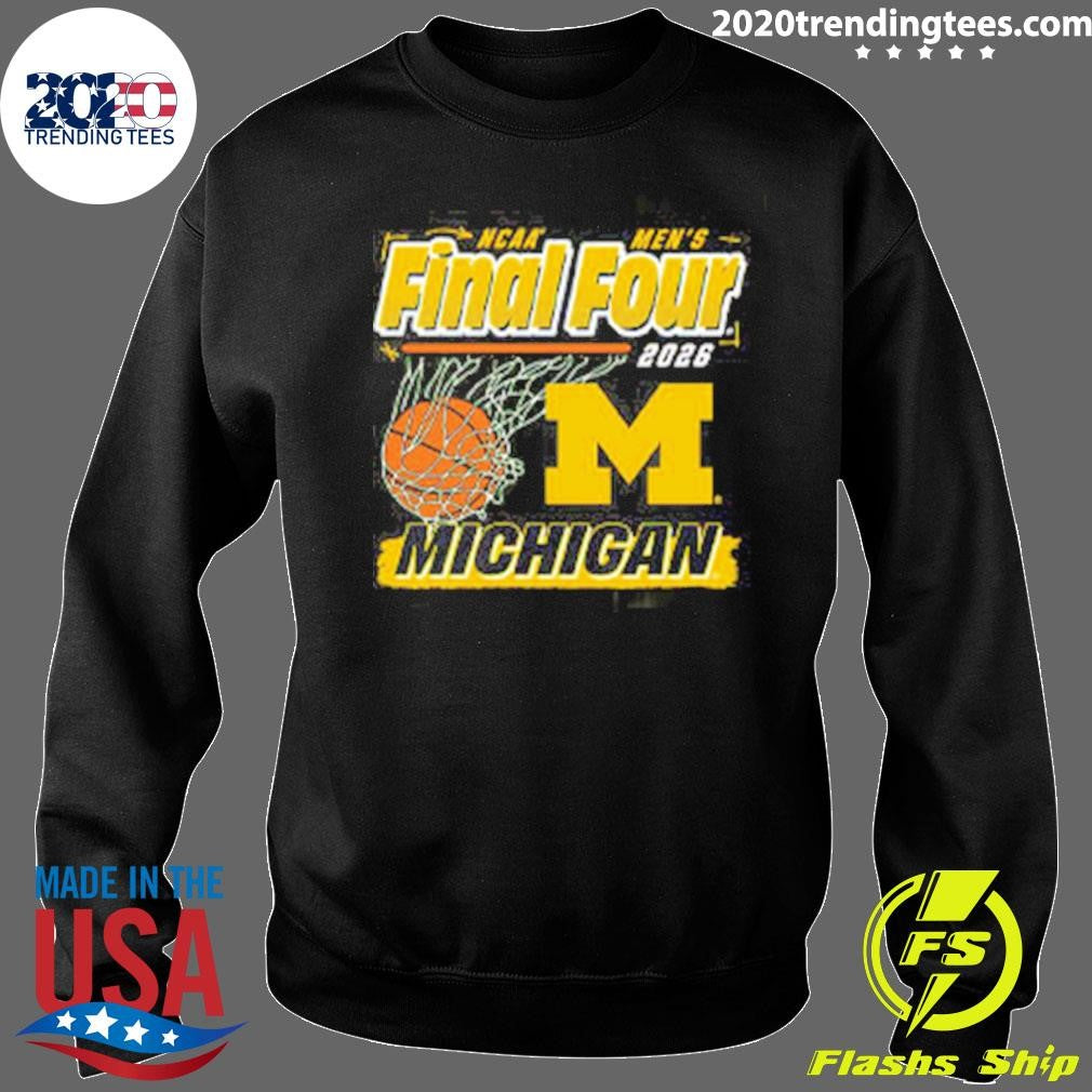 Michigan Wolverines Basketball Final Four Ball Shirt