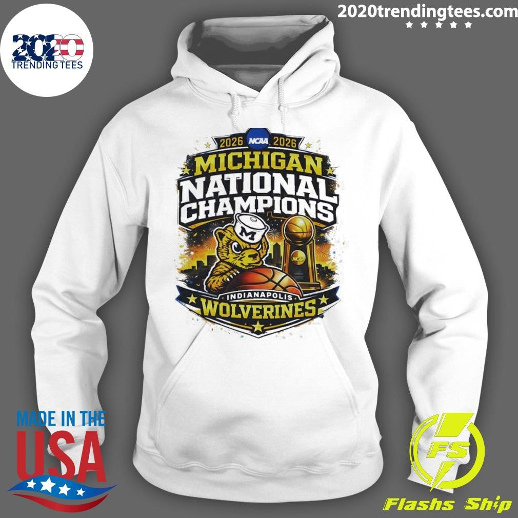 Michigan Wolverines Basketball National Champions 2026 Final Four Indianapolis Shirt