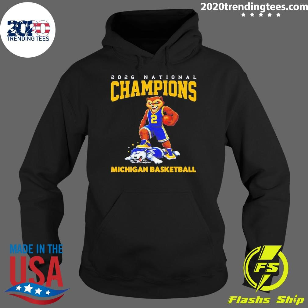 Michigan Wolverines Defeat Uconn Huskies Basketball 2026 National Champions Ncaa Shirt