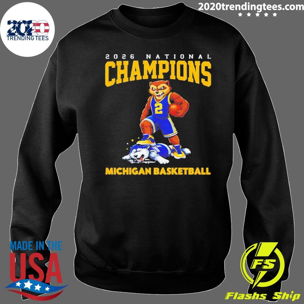 Michigan Wolverines Defeat Uconn Huskies Basketball 2026 National Champions Ncaa Shirt