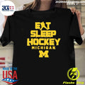 Michigan Wolverines Eat Sleep HockeyShirt