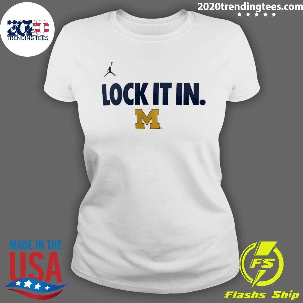Michigan Wolverines Lock It In 2026 On-court Bench Shirt