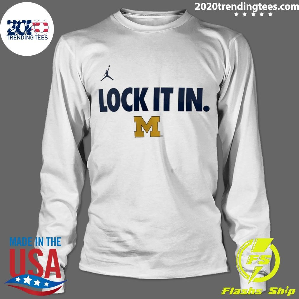 Michigan Wolverines Lock It In 2026 On-court Bench Shirt