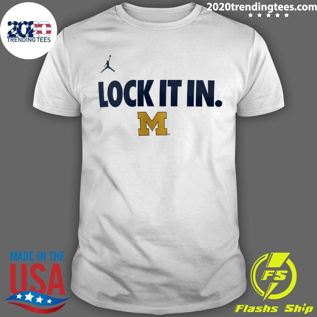 Michigan Wolverines Lock It In 2026 On-court Bench Shirt