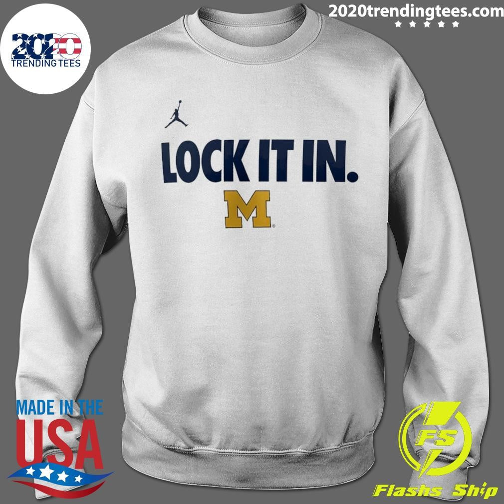 Michigan Wolverines Lock It In 2026 On-court Bench Shirt