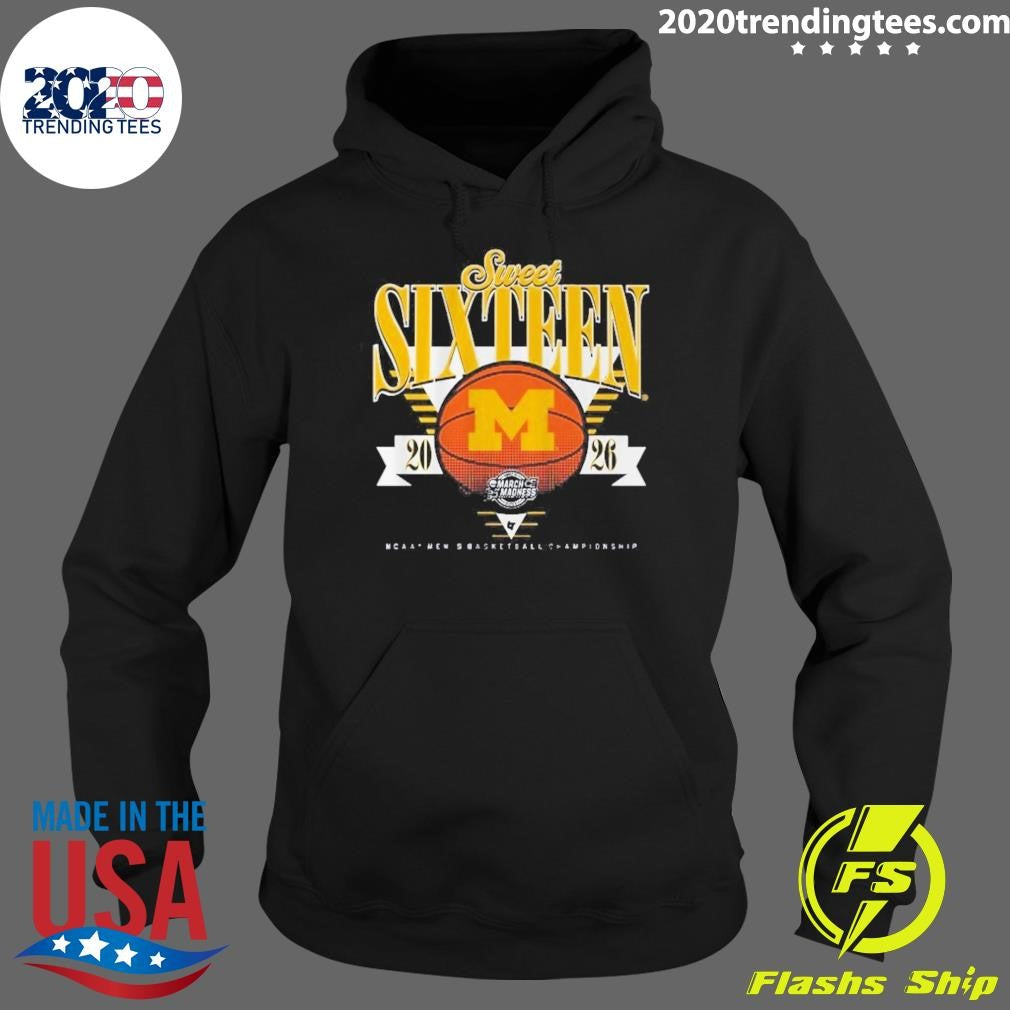 Michigan Wolverines MBB 2026 Sweet Sixteen Basketball Championship Shirt