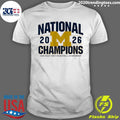 Michigan Wolverines Mbb 2026 National Ncaa Men’s Basketball Championship Shirt