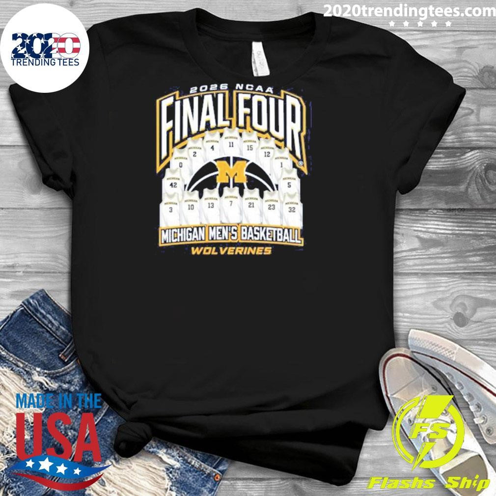 Michigan Wolverines Men’s Basketball 2026 NCAA Final Four Jersey Madness Shirt