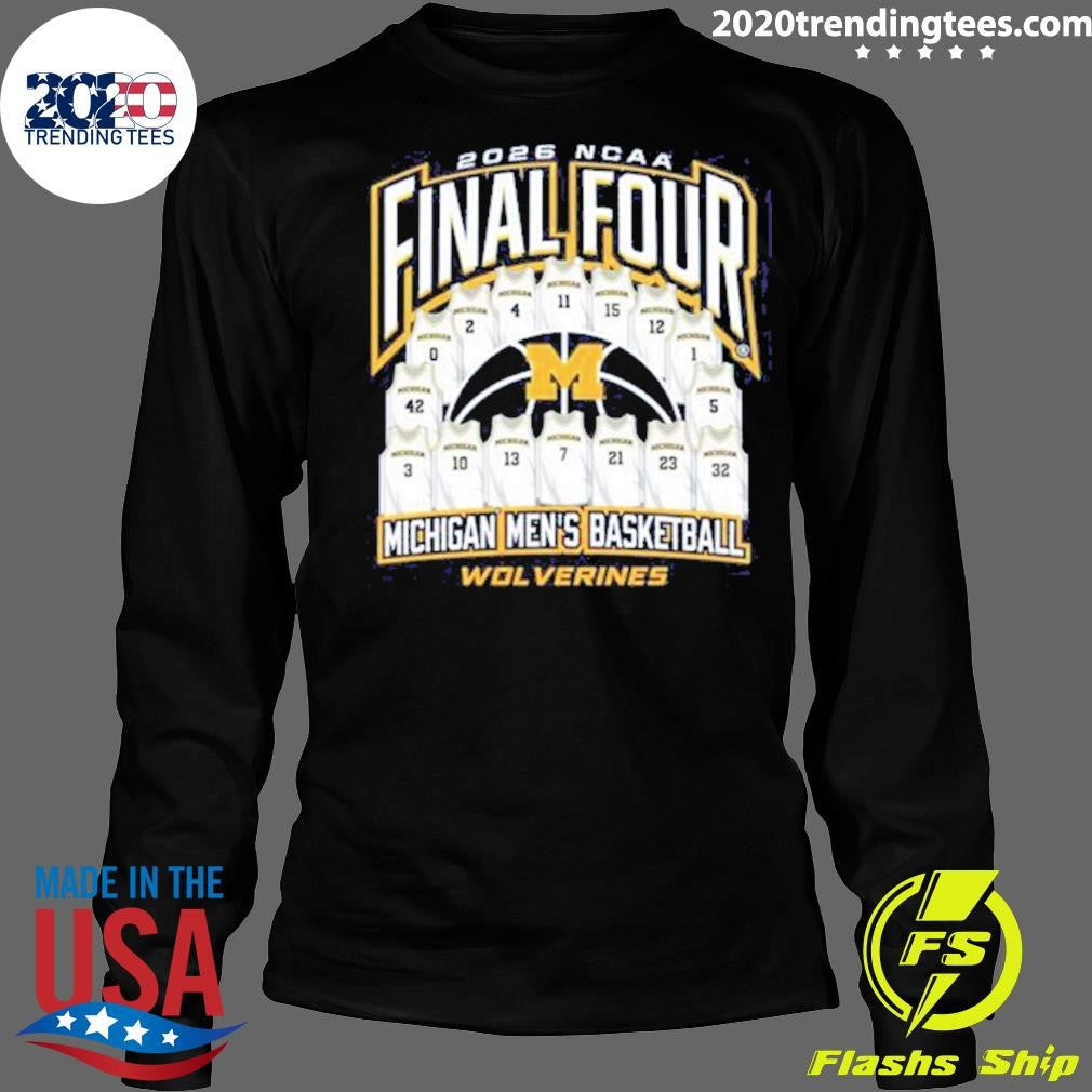 Michigan Wolverines Men’s Basketball 2026 NCAA Final Four Jersey Madness Shirt
