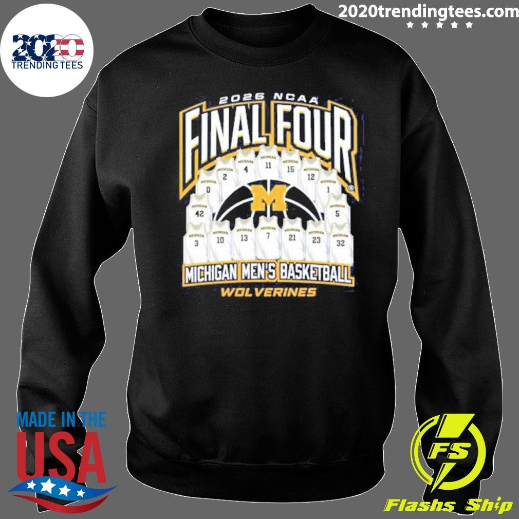 Michigan Wolverines Men’s Basketball 2026 NCAA Final Four Jersey Madness Shirt
