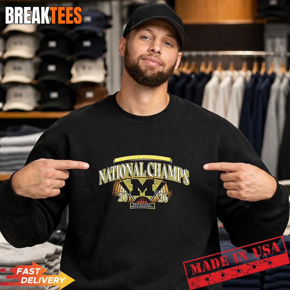 Michigan Wolverines Men’s Basketball 2026 NCAA National Champions Big and Tall T-Shirt