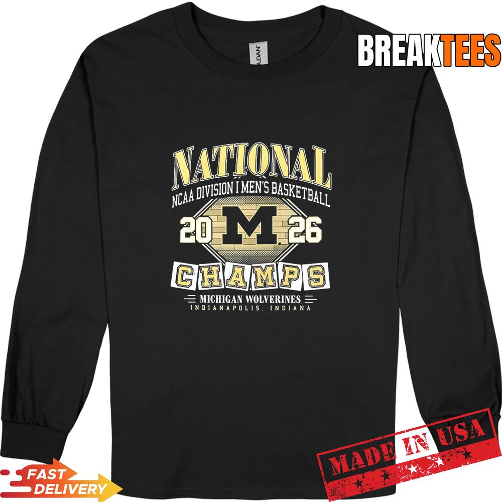 Michigan Wolverines Men’s Basketball 2026 NCAA National Champions T-Shirt