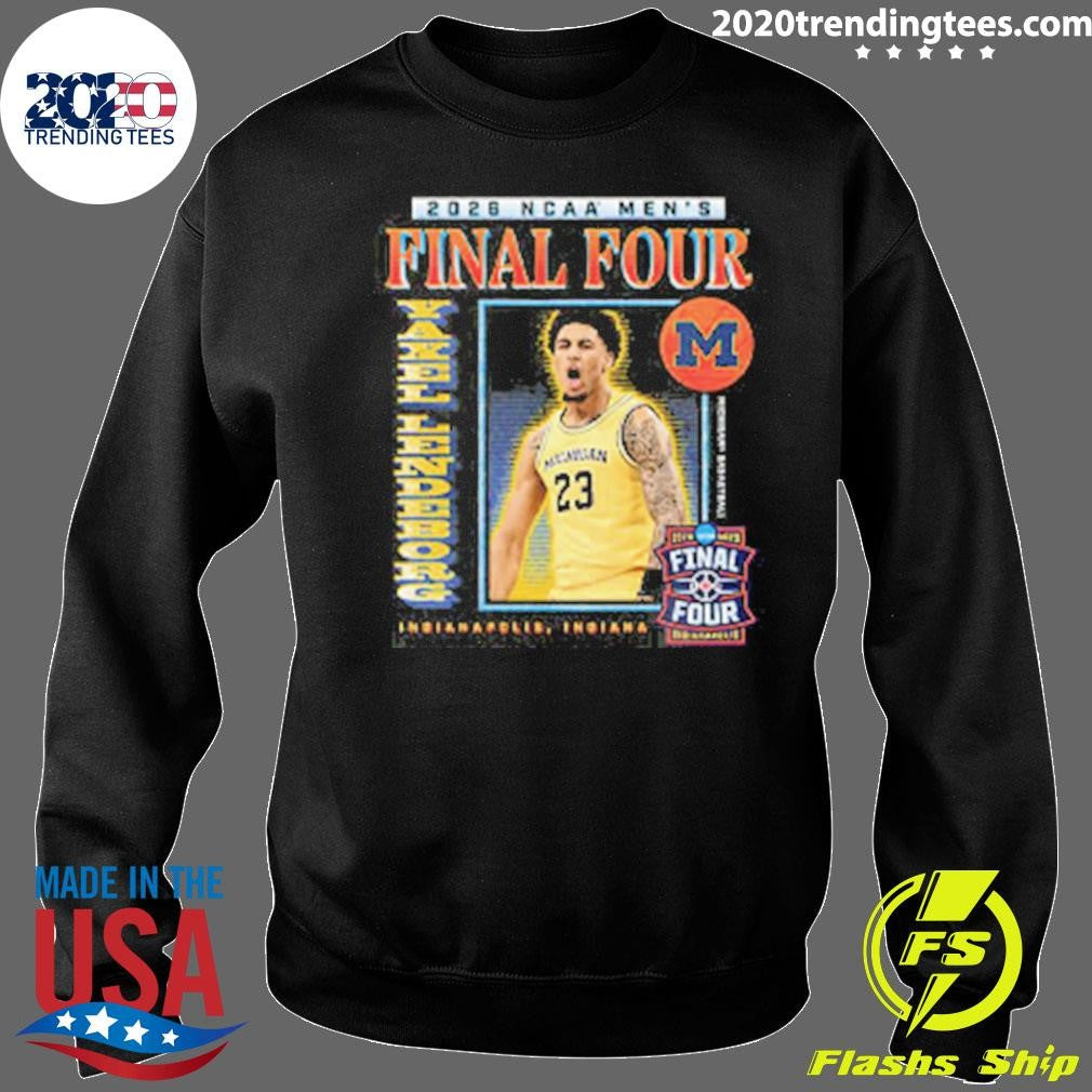 Michigan Wolverines Men’s Basketball Campus Ink Yaxel Lendeborg Final Four Shirt