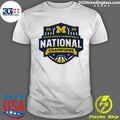 Michigan Wolverines Mens Basketball National Champions Maize Logo Shirt
