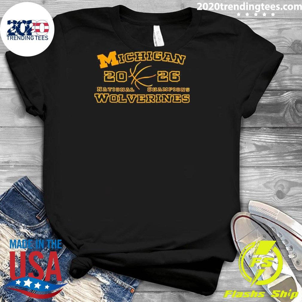 Michigan Wolverines National Champions Basketball 2026 Shirt
