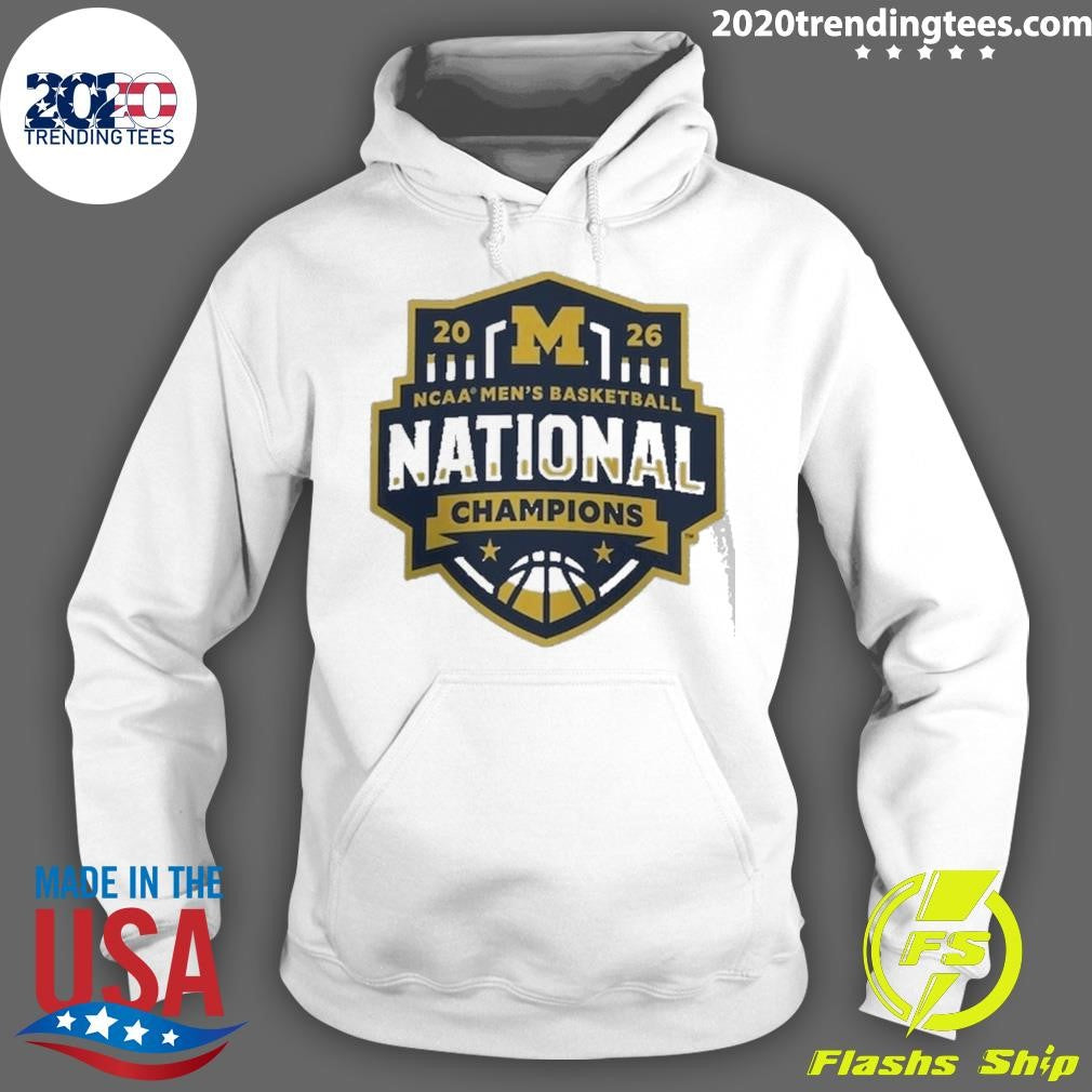 Michigan Wolverines Women’s 2026 NCAA Men’s Basketball National Champions Half-Court Hero Shirt