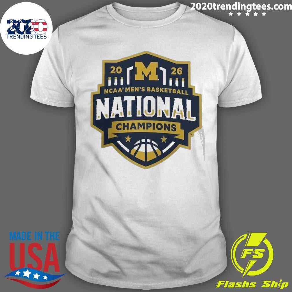 Michigan Wolverines Women’s 2026 NCAA Men’s Basketball National Champions Half-Court Hero Shirt