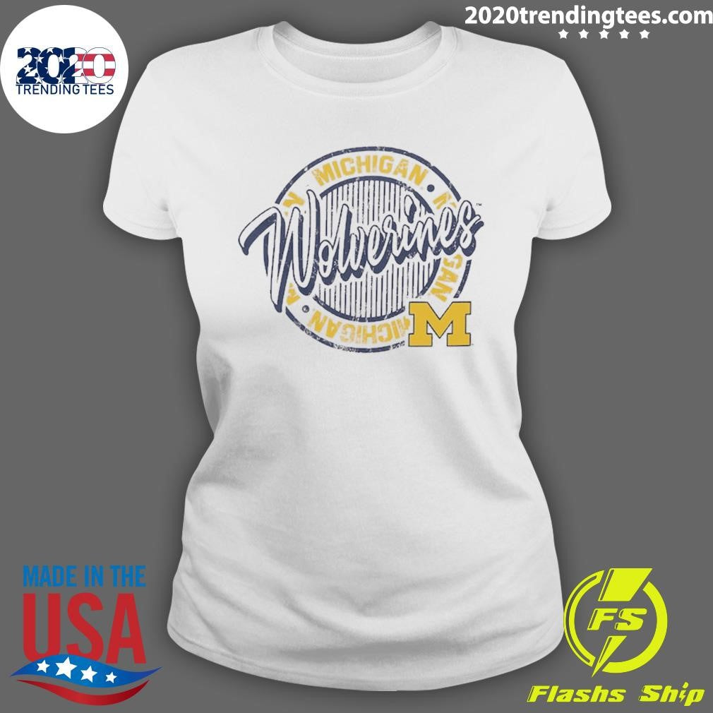 Michigan Wolverines ZooZatz Women’s Retro Ringer Tri-Blend Shirt