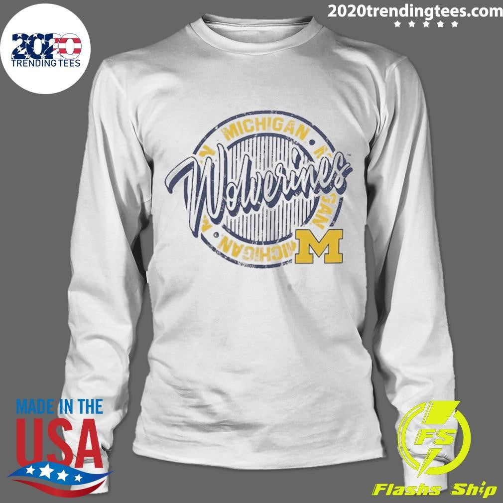 Michigan Wolverines ZooZatz Women’s Retro Ringer Tri-Blend Shirt