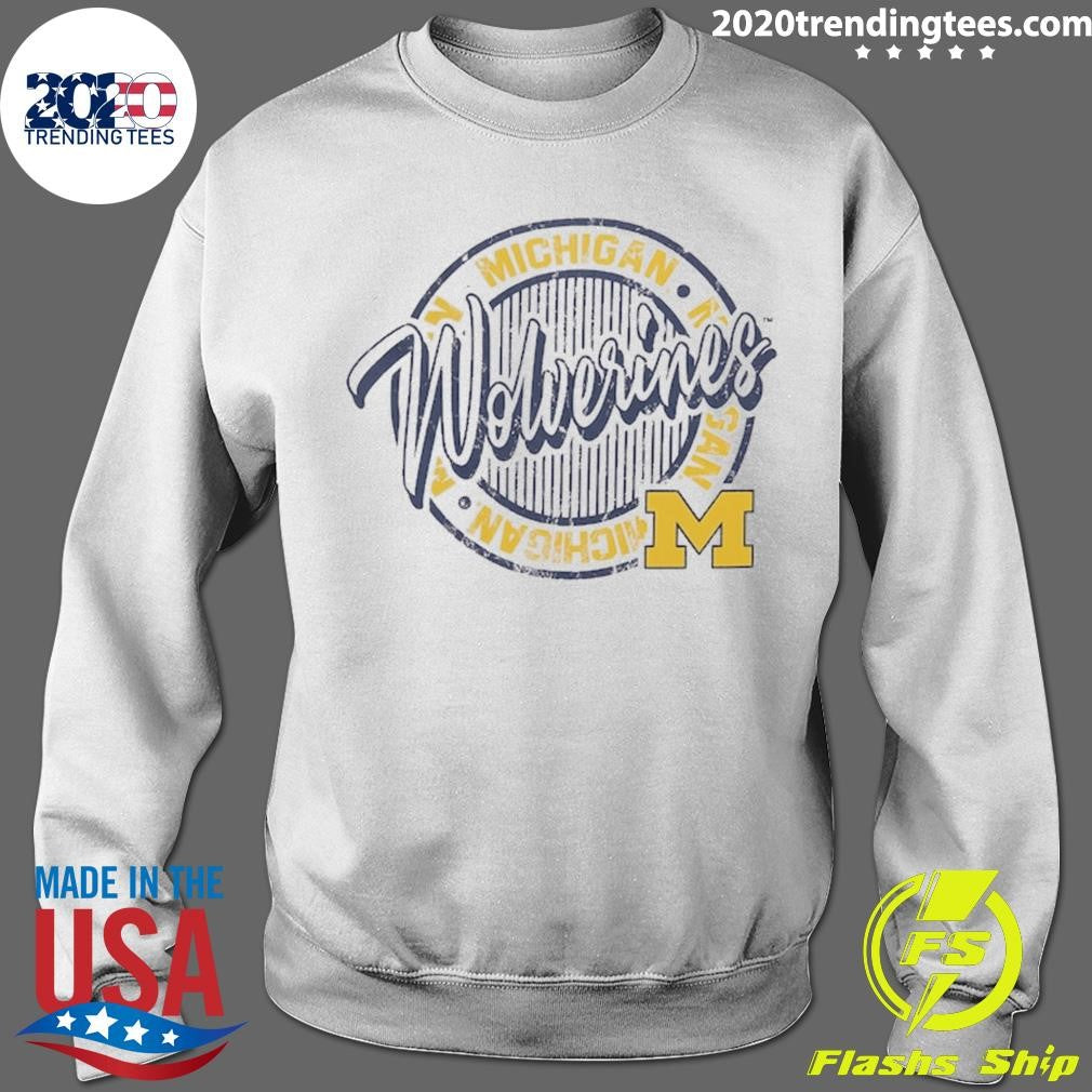 Michigan Wolverines ZooZatz Women’s Retro Ringer Tri-Blend Shirt