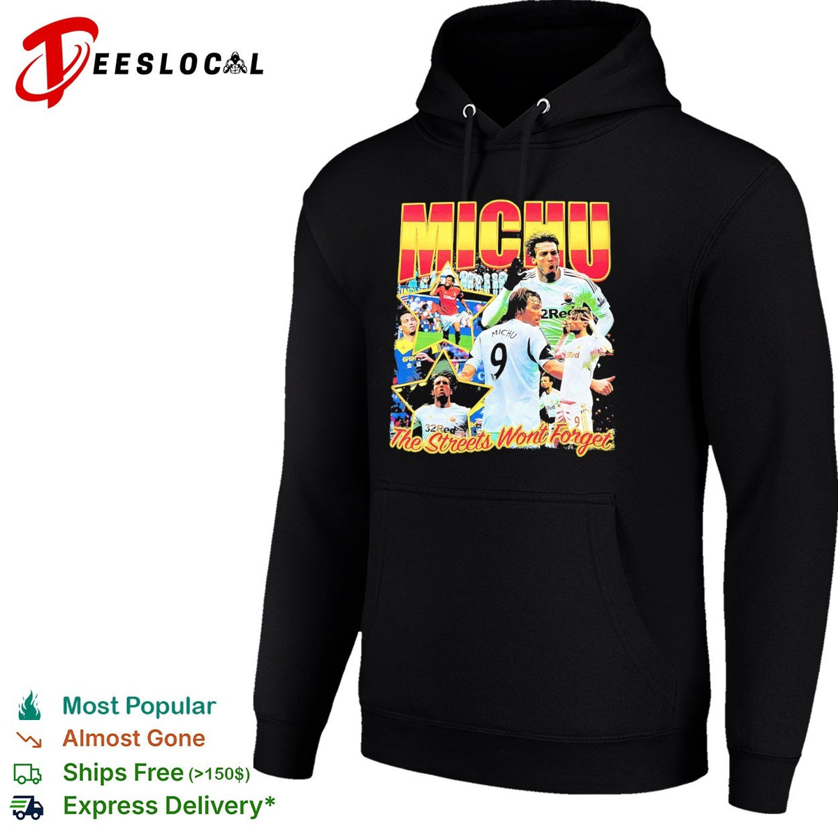 Michu Swansea City AFC Premier League The Streets Wont Forget soccer football shirt