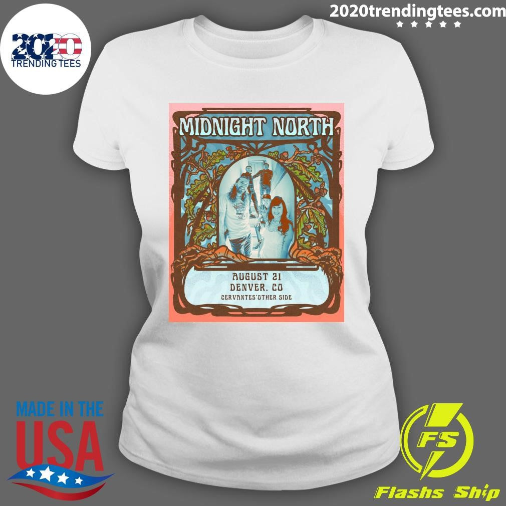 Midnight North Returns To Cervantes’ On August 21st 2026 Denver. CO Cervantes Other Side Shirt