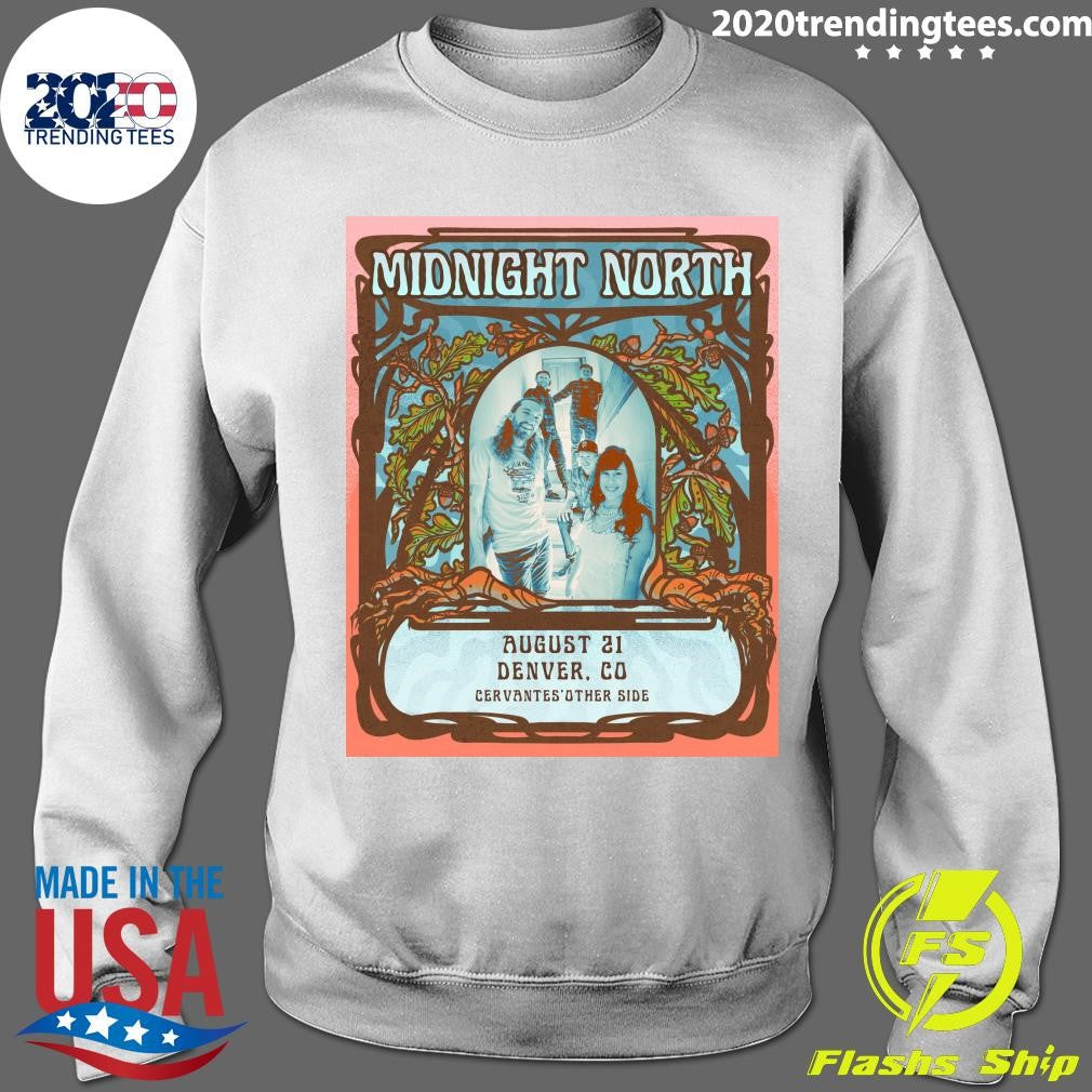 Midnight North Returns To Cervantes’ On August 21st 2026 Denver. CO Cervantes Other Side Shirt