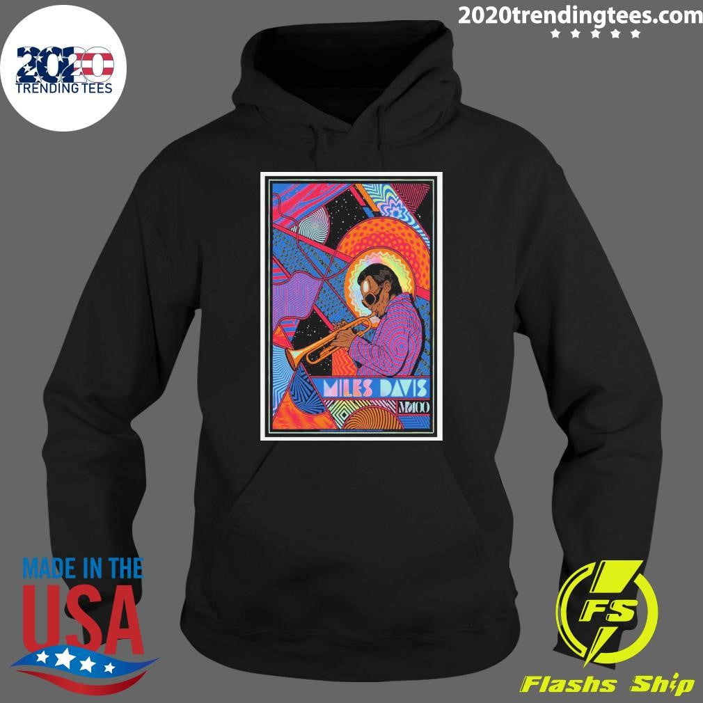 Miles Davis 100 Years Foil Poster Shirt