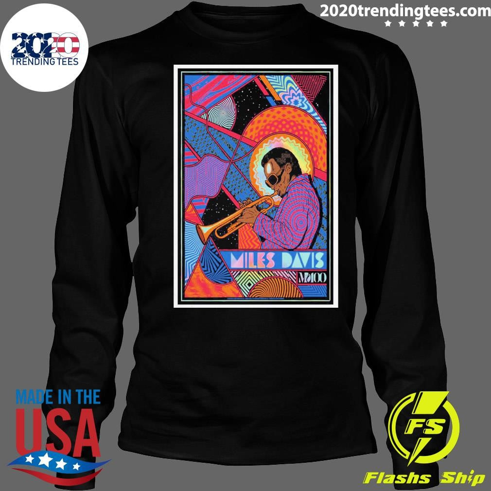 Miles Davis 100 Years Foil Poster Shirt