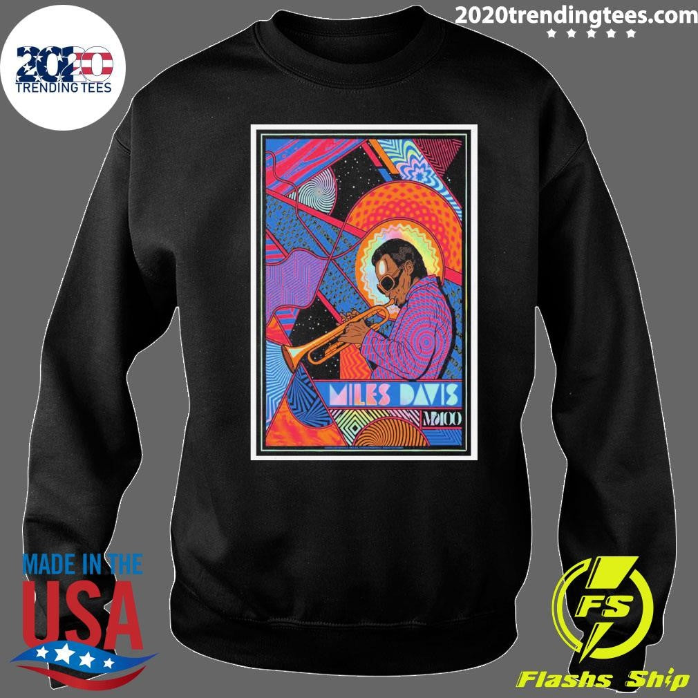 Miles Davis 100 Years Foil Poster Shirt