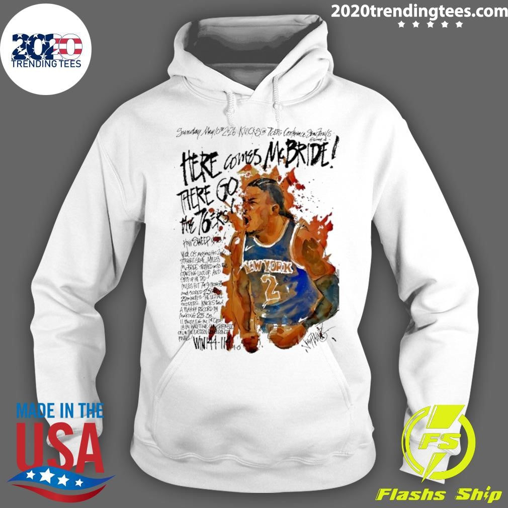 Miles Mcbride Here Comes Mcbride There Go The 76ers Shirt